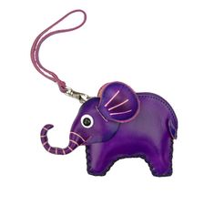 Purple Leather Coin Purse - Elephant Purple Leather Wallet For Gift, Purple Leather Wallets For Gifts, Purple Leather Wallet As Gift, Purple Leather Wallet As A Gift, Purple Things, Purple Handbags, Purple Sunglasses, Purple Gift, Purple Accents