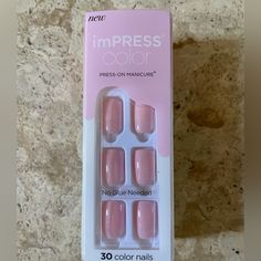 Impress Color Press-On Manicure Gel Nail Kit Pure-Fit Technology Short Length The Nails Are New, And They Come From A Smoke Free Home. Gel Nails Short, Manicure Gel Nails, Manicure Gel, Gel Nail Kit, Nails Short, Gel Manicure, Nail Kit, Makeup Skin Care, Gel Nail