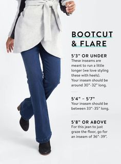 your-guide-to-denim-inseams-36523 Sassy Outfits, Hot Clothes, Clothing Tips, Sewing 101, Petite Style, Stylish Top