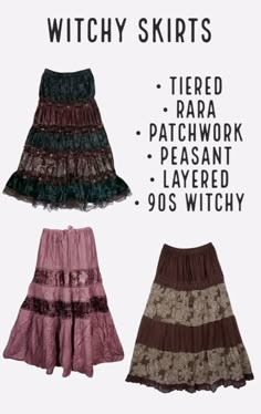 Whimsigoth Fits, Outfits Whimsigoth, Whimsigoth Clothes, Whimsigoth Skirt, Hippy Goth, Hippie Boho Outfits, Hippie Goth, Earthy Outfits, Alternative Outfits