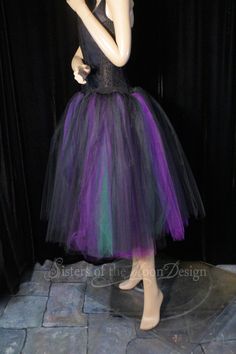 Purple Skirt For Halloween Costume Party, Halloween Costume Tulle Skirt, Costume Party Tutu Dress With Attached Cancan, Halloween Costume Party Tutu Dress With Tulle Skirt, Halloween Tutu Dress For Costume Party, Halloween Costume Party Tutu Dress, Witch Style, Purple Tulle, Layered Veil