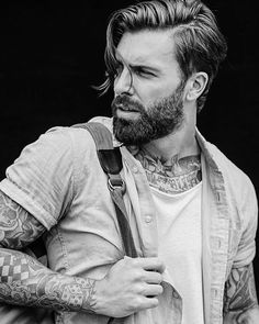 Levi Stocke, Men Haircut Undercut, Tatted Guys, Bad Boy Style, Men Photography, Mens Hairstyles Short, Men's Grooming