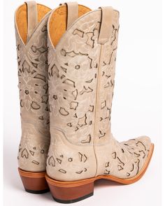 Shyanne Women's White Laser Cut Western Boots - Snip Toe, White Laser Cutout, Cutout Design, Lasercut Design, High Top Shoes, Western Style, Western Boots, Western Fashion, Cowboy Boots, High Tops