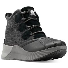 Rugged Lave Up Booties By Sorel In Black/ Sea Salt Gray. 1-1/2” Heel. Removable Cushioned Insole, Arch Support And Memory Foam For Comfort. Waterproof Bootie Construction, Waterproof Vulcanized Rubber Shell. New In Box. Comfy And Stylish! Sorel Explorer, Lug Sole Boots, Lace Up Booties, Sorel Womens, Sorel Shoes, Classic Boots, Black Sea, Shoes Booties, Lug Sole