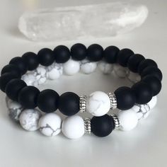 Relationship Bracelets, Making Bracelets With Beads, Couples Bracelet, Mens Bracelet Silver, Mens Beaded Bracelets, Beaded Bracelets Diy, Diy Schmuck, Matching Bracelets