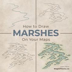 how to draw marshes on your maps