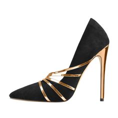 Heel Height: 12CM(4.73 inches) High quality at a reasonable price Professional customer service & Fast response Paid Service: Customization for your big events. Contact us for details Gold Stilettos, Basic Heels, Suede High Heels, Gold Pumps, Pumps Heels Stilettos, Pu Heels, Pumps Shoes, Gold Heels, Stiletto Pumps