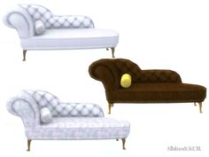 three different types of couches and chairs