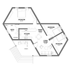 the floor plan for an apartment