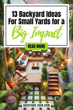 backyard ideas for small yards for a big impact read more