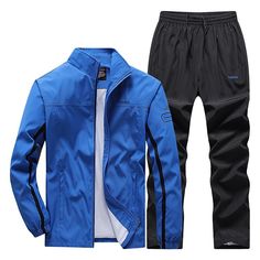 Season:Fall,Spring,Winter; Fabric:Polyester; Sleeve Length:Long Sleeve; Gender:Men's; What's in the box:Track pants,Top; Activity:Fitness,Running; Clothing Type:Clothing Suit; Elasticity:Micro-elastic; Occasion:Athleisure; Fit Type:Slim; Function:Thermal Warm,Windproof,Quick Dry,Waterproof; Waistline:Mid Waist; Pattern:Solid Colored; Design:Pocket; Neckline:Stand Collar; Sports Clothing Sub Category:Tracksuit,Sweatsuit; Listing Date:08/22/2022; Bust:; Hip:; Length:; Pants Length:; Waistline: Grey Track Pants, Autumn Cardigan, Athleisure Winter, Jogging Outfit, Black Tracksuit, Men Tracksuit, Men's Sportswear, Track Suit Men, Man Set