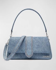 Jacquemus Bags, Jeans Bag, Mini Handbags, Denim Bag, Metal Logo