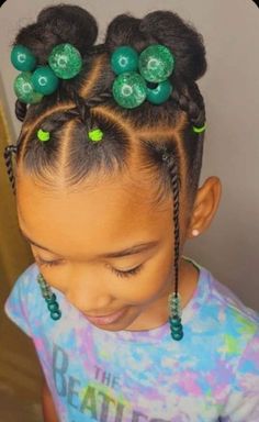 Natural Curls Style, Baby Hair Styles Black, Little Black Girls Hairstyles For Kids Natural, Protective Styles For Black Girls Kids, Toddler Braid Styles Natural Hair, 2nd Grade Hairstyles Black, Kindergarten Picture Day Hair Black, Cute Little Black Girls Hair Style