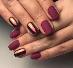 Maroon Nail Designs, Light Colored Nails, Nails 2018, Maroon Nails, Colorful Nail, Light Nails, New Nail Designs, Super Nails, Nails Polish