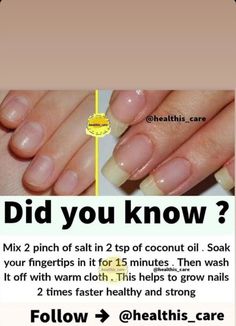 How To Keep Natural Nails Healthy, Gel Mani On Natural Nails, Best Nail Growth Products, Growing Nails Tips, Strong Nails How To Get, Natural Nail Growth, Grow Long Nails, Nail Growth Tips, Natural Skin Care Remedies