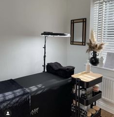 a photo studio setup up with lighting equipment