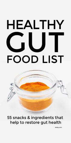 Use this healthy gut food list to find simple snacks and ingredients that restore gut health and ease inflammation, reflux, heartburn, IBS and stress and boost immunity by increasing good bacteria - probiotics and prebiotics - in the gut. #guthealing #guthealth #healthygut #goodbacteria #immunesystem #inflammation Probiotic Foods, Healing Food, Healthy Eating Habits, Healthy Gut, Healthy Nutrition