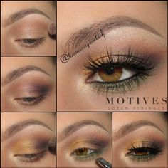 Amber Eyes Makeup, Amber Colored Eyes, 90s Eye Makeup, Makeup Tools Products, Makeup 2018, Amber Eyes, Makeup Step By Step