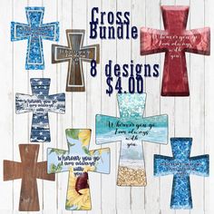 cross bundle 8 designs $ 4 00