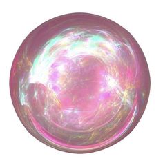 an image of a pink and green object on a white background in the shape of a ball