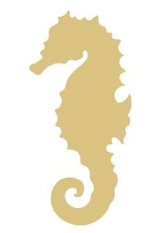 the silhouette of a sea horse on a white background