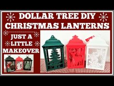 dollar tree diy christmas lanterns with instructions