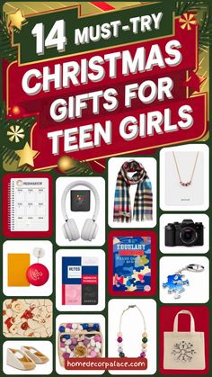 Treat the teen girls in your life with these 14 must-try Christmas gifts. From stylish picks to popular gadgets, these ideas are guaranteed to please. Shop the ultimate teen girl gift guide now! #TeenGirlGifts #HolidayIdeas #GiftingTips Christmas Gifts For Teen Girls, Teen Girls, Gifts For Teens, Gift Guide, Gadgets