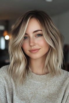 Cómo vestir para mujeres mayores de 50 años, moda, trucos de costura, belleza, cortes de pelo. Blonde Foils Short Hair, Dark Blonde Long Bob, Balayage Short Hair Blonde, Short Blond Haircut, Bronde Balayage Short Hair, Short Hair Blonde Highlights, Blonde Bob Straight, Blonde Balayage Short Hair, Blonde Root Smudge