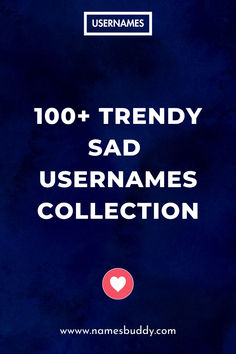 Sad Usernames