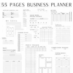 Business planner small business planner home business organizer printable customplanner #plannergoals Business Daily Planner, Business Expense Tracker, Home Business Organization, Planner Small Business, Business Tracker, Budget Planner Free, Sales Tracker