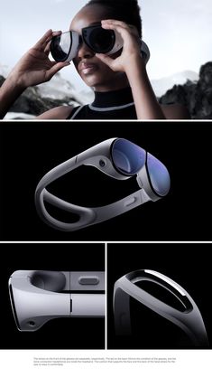 an advertisement for the new apple watch, with images and captioning below it