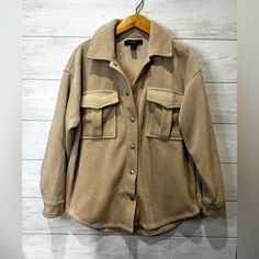 Nwot Forever21 Corduroy Jacket In Beige Snap Button Closure Size Small No Flaws Very Soft Material Ships Within 24 Hours Of Purchase Corduroy Button-up Shacket, Corduroy Button-up Shacket With Buttons, Corduroy Collared Shacket With Buttons, Collared Corduroy Shacket With Buttons, Oversized Corduroy Button-up Shacket, Trendy Collared Corduroy Shacket, Corduroy Jacket, Snap Button, Soft Material