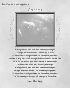 the poem grandma is written in black and white