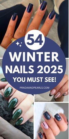 50+ Amazing Winter Nails 2025 You Must Copy This Year; dark blue nails! This includes winter nails, winter nails 2024, winter nails 2025, winter nails ideas, winter nails designs, winter nail art, winter nails acrylic, winter nails short, winter nails gel, winter nails square, winter nails almond & more! This also includes winter nail ideas, winter nail designs, winter nail colors, winter nail art, winter nails simple, winter nails ideas simple winter nails design ideas & more! #winternails #winternailsideas #winternailsdesigns #winternails2025 Short Gel Nails Winter 2024, Nail 2025 Winter, Nails Winter 2025 Trends, 2025 Nail Trends Winter, Jan Nails 2025, Winter Nails January 2024, January 2025 Nail Ideas, Nail Ideas 2025 Winter, Nails 2025 Trends Winter