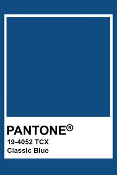 the pantone blue color is shown in this image