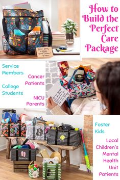 the instructions for how to build the perfect care package, including children's mental health and