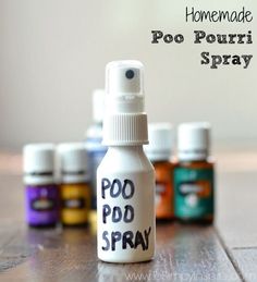 This easy recipe for Homemade Poo Pourri Spray amazingly gets traps and prevents those dreaded bathroom odors. Poopori Spray Diy, Diy Poo Pourri, Poo Pourri Recipe, Poo Pourri Spray, Poop Spray, Poo Spray, Bathroom Spray, Natural Spa, Clean Life