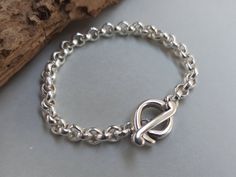 Silver Chunky Bracelet Silver Rolo Chain Toggle Bracelet - Etsy Chunky Silver Bracelet, Chunky Bracelet, Chunky Bracelets, Toggle Bracelet, I Love Jewelry, Rolo Chain, Bracelet Silver, Chain Link Bracelet, Silver Bracelets