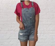 These overalls will be your new favorite! Get yourself a pair of these comfy & trendy medium wash distressed denim overalls! Perfect for relaxing on the weekend. True to Size High Rise Short Overalls Distressed Denim Material 100% Cotton Shown in a Size Small Side Buttons Front & Side Pockets Closure at the top Care Instructions: Machine wash with cold water Approximate Measurements: Waist: Small: 32 inches Medium: 34 inches Large: 36 inches Length: Small: 29 inches Medium: 31 inches Large: 33 i Short Overalls, Denim Material, High Rise Shorts, Denim Overalls, Overall Shorts, Distressed Denim, The Weekend, Cold Water, Care Instructions