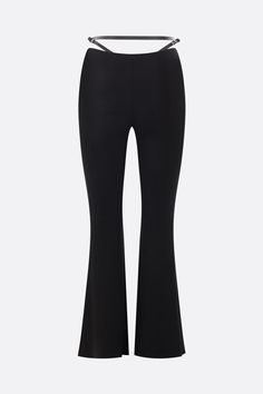 courreges-trousers-1725554844743864109-0 Black Flare Pants With Belt Loops, Sleek Flare Bottoms In Elastane, Black Elastane Bottoms With Belt Loops, Black Elastane Pants With Belt Loops, Elastane Flare Pants With Elastic Waistband, Flare Elastane Pants With Elastic Waistband, Flare Pants With Elastic Waistband In Elastane, Elastane Flare Bottoms For Night Out, Stretch Elastane Bottoms For Evening