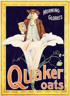 an old poster advertising quaker oats