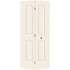 an open white door on a white background