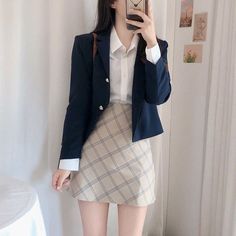 Buissnes Outfit, Korea Outfit, Skirt Styles, Semi Formal Outfits, Cute Skirt Outfits, Wallpapers Images, Kawaii Fashion Outfits, Fashion Hoodies