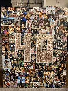 a collage of photos with the letter h surrounded by other people's faces