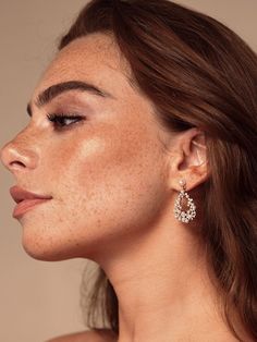 DESCRIPTION These earrings in Silver are estimated to launch by early July. Can’t wait? Reach out to our Customer Happiness Team for similar style ideas! ✨Celebrate our 10th anniversary in style with a limited edition collection of 10 best-selling styles in a mini size. Expect the same amount of sparkle, but 10 times c Olive And Piper, Light Knit Sweater, Pulled Back Hairstyles, Hair Pulling, Glowing Makeup, Versatile Jewelry, Vintage Glamour, Favorite Dress, Wedding Earrings