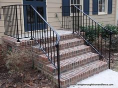 a set of stairs leading up to a house