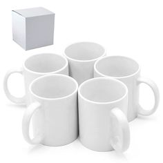 PRICES MAY VARY. Sublimation mugs are made of high-quality ceramics, and the surface is sprayed with a double-layer 3A coating, which is very suitable for thermal transfer. You can use mug press to print any pattern, text or logo you want on it. 11 oz white sublimation blank mugs,each 1 pieces with white single box packing, 36 pieces packing with one big brown carton. Our sublimation cups are coated with high quality sublimation coating which achieves bright, white coated surface and high-densit White Microwave, White Coffee Cups, Mug Press, Porcelain Dinnerware, Box Packing, White Cups, Sublimation Mugs, Porcelain Mugs, Blank White