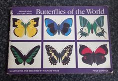 the book butterflies of the world is on display