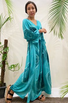 Turquoise Teal Long Kaftan Loose Fit Evening Dress Casual | Etsy Turquoise Bohemian Maxi Dress For Festivals, Turquoise Tunic Dress For Vacation, Turquoise Bohemian Maxi Dress, Blue Long Bohemian Dress, Light Blue Tunic Dress For Beach, Blue Bohemian Beach Cover-up Dress, Blue Bohemian Long Beach Dress, Blue Flowy Tunic Beach Dress, Flowy Turquoise Bohemian Dress