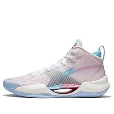 Li-Ning Superlight Mid 'Pink Blue' ABAT115-1 Vball Shoes, Vb Shoes, Notion Images, Sport Shoes Design, 2024 Christmas, Shoes Design, Volleyball Shoes, Stylish Sneakers, Christmas List